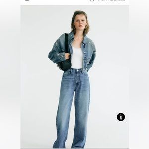 Zara TRF jeans blue denim size 6